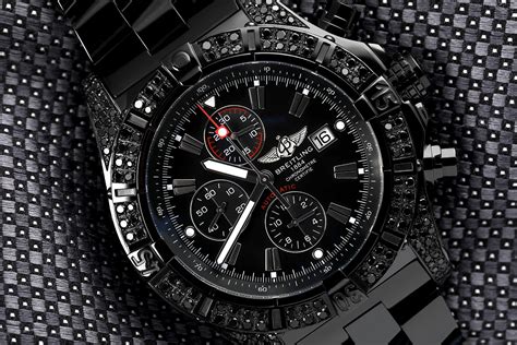 breitling watch with black diamonds|diamond Breitling watches for cheap.